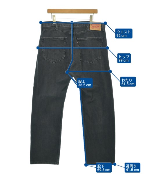 Levi's（リーバイス）デニムパンツ 黒 サイズ:38(XXL位) メンズ/2200602856083