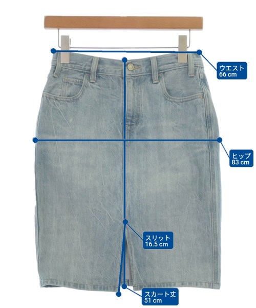 Levi's（リーバイス）ひざ丈スカート 青 サイズ:26(M位) レディース/2200606119016