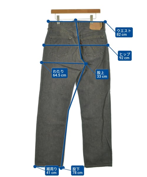 Levi's（リーバイス）デニムパンツ グレー サイズ:34(XL位) メンズ/2200606122023