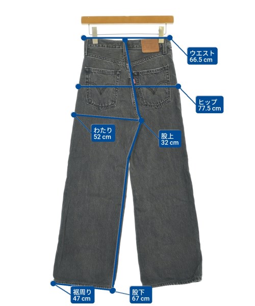 Levi's（リーバイス）デニムパンツ 黒 サイズ:24(S位) レディース/2200674224025
