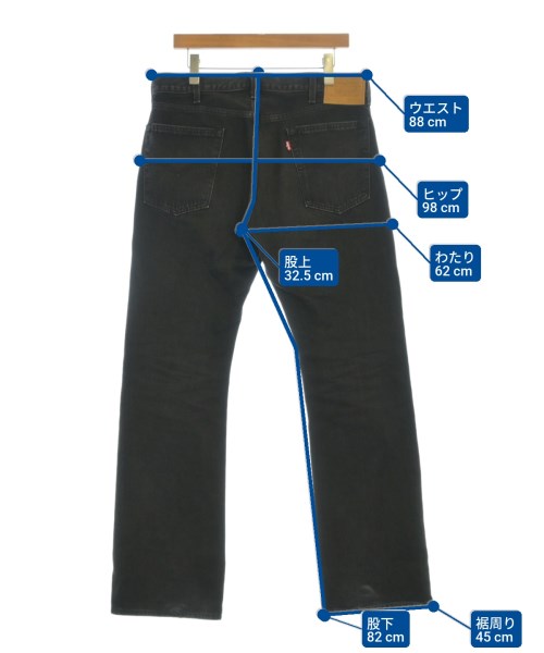 Levi's（リーバイス）デニムパンツ 黒 サイズ:34(XL位) メンズ/2200674374065