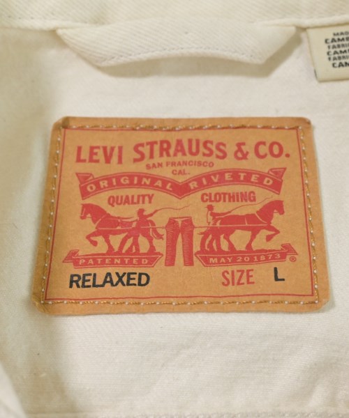 Levi's（リーバイス）デニムジャケット 白 サイズ:L メンズ/2200676532012