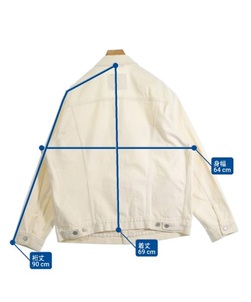 Levi's（リーバイス）デニムジャケット 白 サイズ:L メンズ/2200676532012