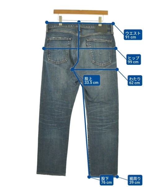 LEVI'S MADE&CRAFTED（リーバイスメイドアンドクラフテッド）デニムパンツ 紺 サイズ:34(XL位) メンズ/2200674665040