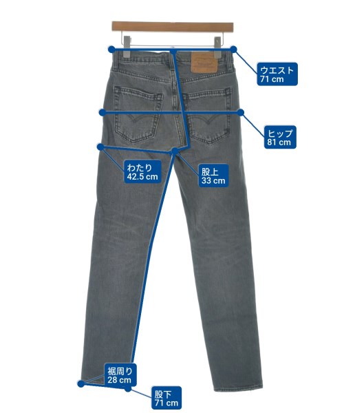 Levi's（リーバイス）デニムパンツ 黒 サイズ:28(S位) メンズ/2200678460238