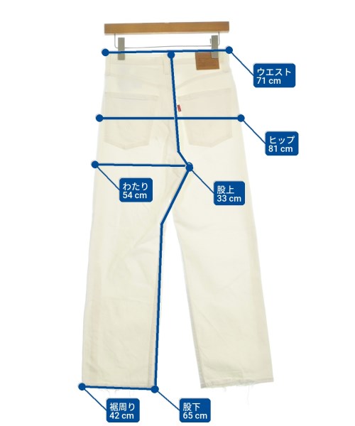 Levi's（リーバイス）デニムパンツ 白 サイズ:27(M位) レディース/2200679820031