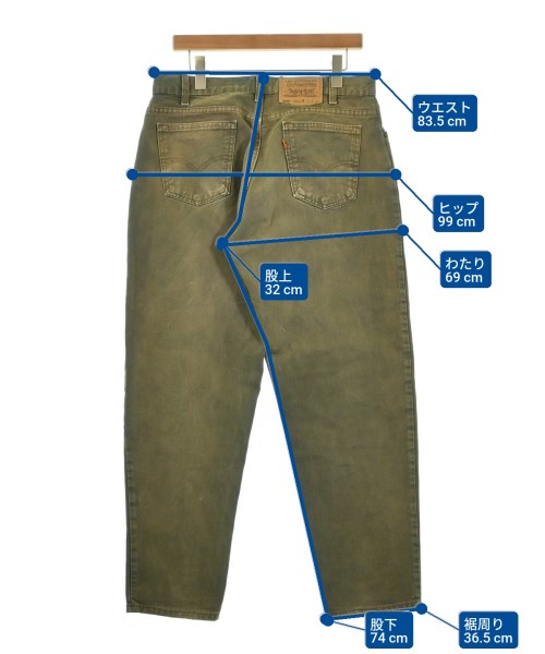 Levi's（リーバイス）デニムパンツ カーキ サイズ:33(L位) メンズ/2200680994011