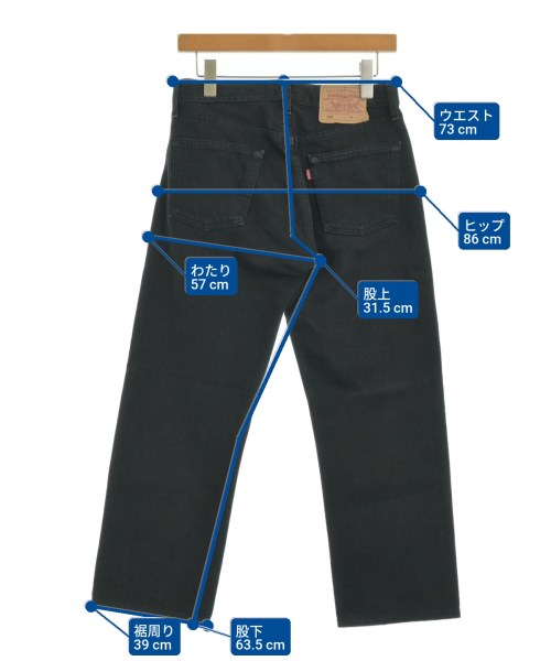 Levi's（リーバイス）デニムパンツ 黒 サイズ:30(M位) メンズ/2200681281257