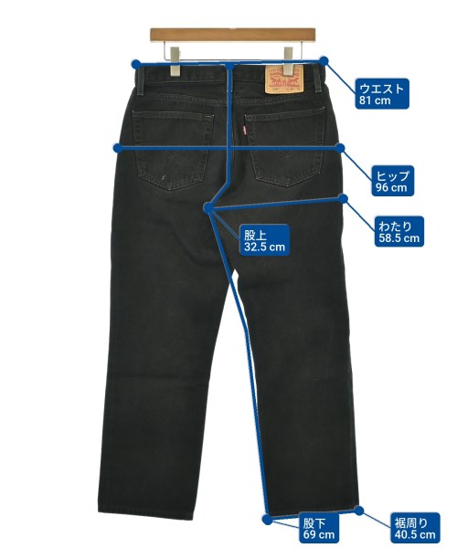 Levi's（リーバイス）デニムパンツ 黒 サイズ:33(L位) メンズ/2200681736047