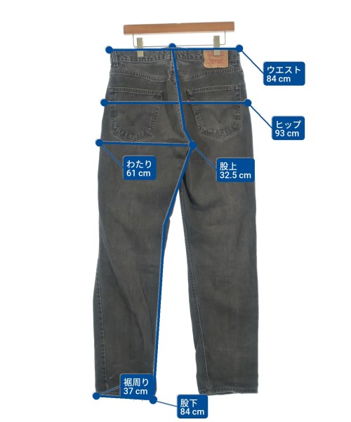 Levi's（リーバイス）デニムパンツ 黒 サイズ:33(L位) メンズ/2200694323029