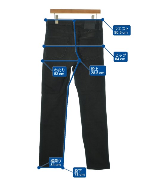 LEVI'S MADE&CRAFTED（リーバイスメイドアンドクラフテッド）デニムパンツ 黒 サイズ:32(L位) メンズ/2200688597047