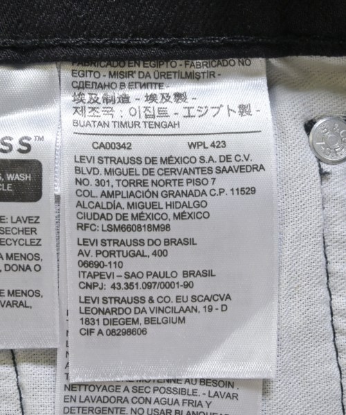 Levi's（リーバイス）デニムパンツ 黒 サイズ:33(L位) メンズ/2200695974022