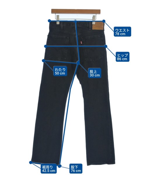 Levi's（リーバイス）デニムパンツ 黒 サイズ:30(M位) メンズ/2200697757012