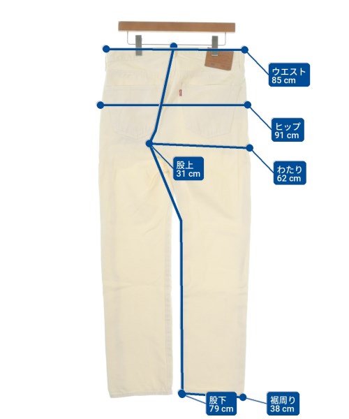 Levi's（リーバイス）デニムパンツ 白 サイズ:33(L位) メンズ/2200697838117