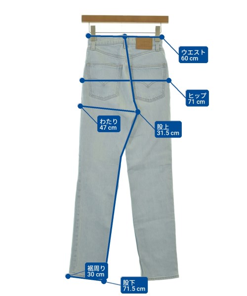 Levi's（リーバイス）デニムパンツ 青 サイズ:23(XS位) レディース/2200697306029