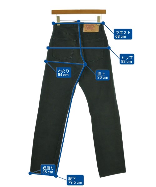 Levi's（リーバイス）デニムパンツ 黒 サイズ:27(M位) レディース/2200642655219