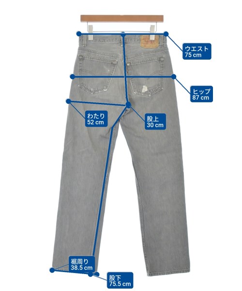 Levi's（リーバイス）デニムパンツ グレー サイズ:31(M位) メンズ/2200654809075