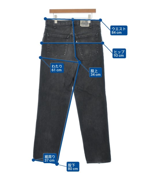 Levi's（リーバイス）デニムパンツ 黒 サイズ:-(M位) メンズ/2200654809082