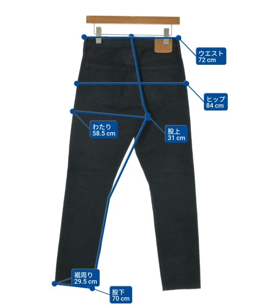 Levi's（リーバイス）デニムパンツ 黒 サイズ:26(M位) レディース/2200657195014