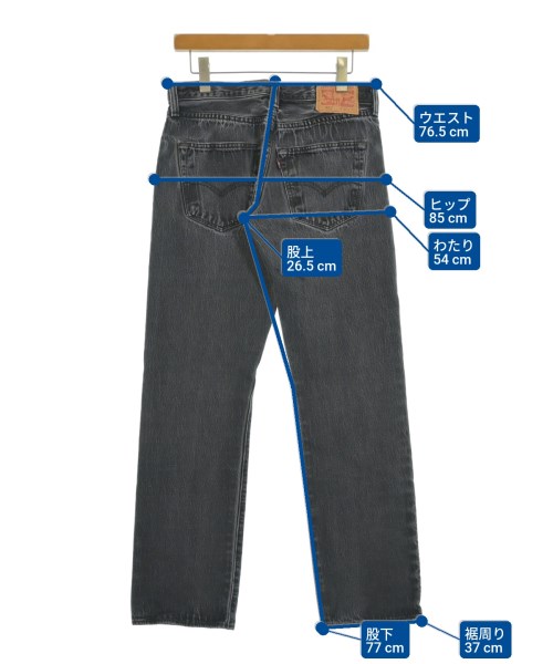 Levi's（リーバイス）デニムパンツ 黒 サイズ:32(L位) メンズ/2200654913161