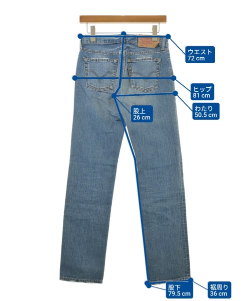 Levi's（リーバイス）デニムパンツ 青 サイズ:28(L位) レディース/2200654940037