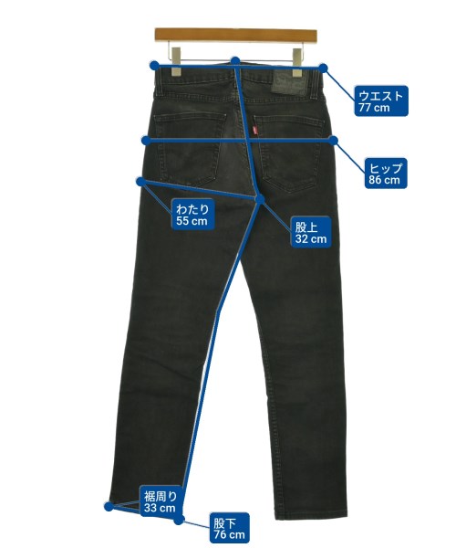 Levi's（リーバイス）デニムパンツ 黒 サイズ:30(M位) メンズ/2200658238024