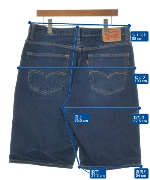 Levi's（リーバイス）ショートパンツ 青 サイズ:34(XL位) メンズ/2200711285019