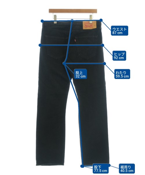 Levi's（リーバイス）デニムパンツ 黒 サイズ:34(XL位) メンズ/2200712969024