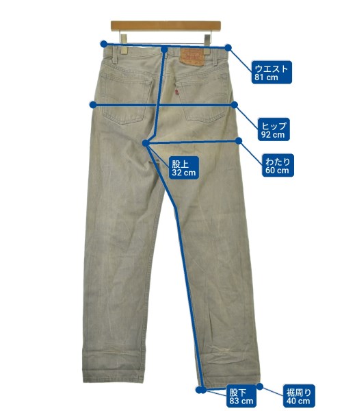 Levi's（リーバイス）デニムパンツ グレー サイズ:34(XL位) メンズ/2200714537054