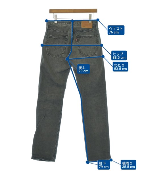 Levi's（リーバイス）デニムパンツ 黒 サイズ:28(S位) メンズ/2200716076025