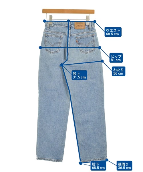 Levi's（リーバイス）デニムパンツ 青 サイズ:28(L位) レディース/2200717347087