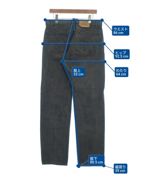 Levi's（リーバイス）デニムパンツ 黒 サイズ:35(XL位) メンズ/2200648971092