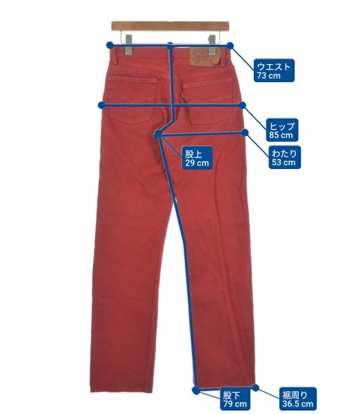 Levi's（リーバイス）デニムパンツ 赤 サイズ:30(M位) メンズ/2200638723021