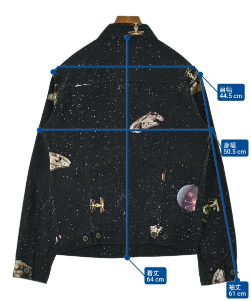 Levi's（リーバイス）デニムジャケット 黒 サイズ:S メンズ/2200649879427