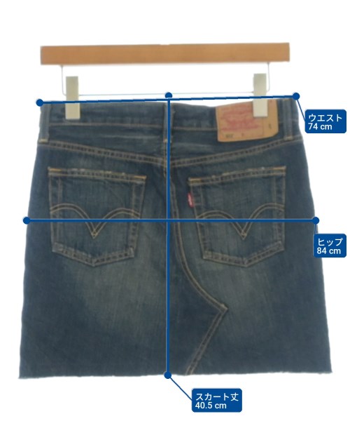 Levi's（リーバイス）ミニスカート 紺 サイズ:29(L位) レディース/2200705197038