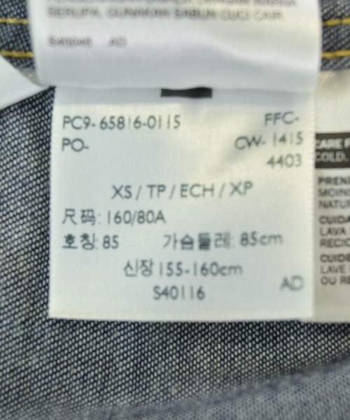 Levi's（リーバイス）カジュアルシャツ 紺 サイズ:XS メンズ/2200706606065