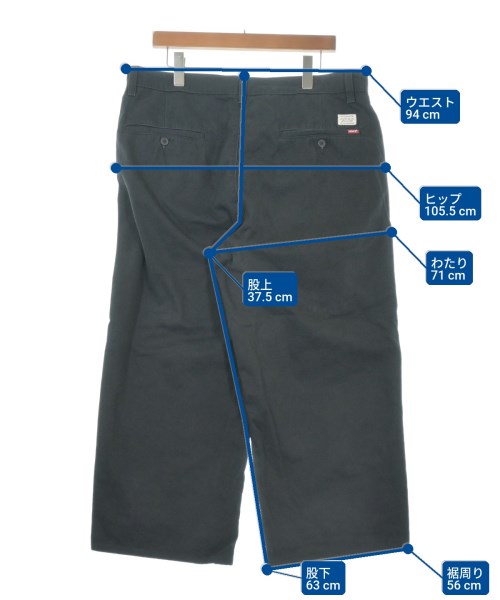 Levi's（リーバイス）チノパン 黒 サイズ:36(XXL位) メンズ/2200706851106