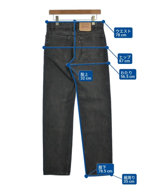 Levi's（リーバイス）デニムパンツ 黒 サイズ:32(L位) メンズ/2200703120052