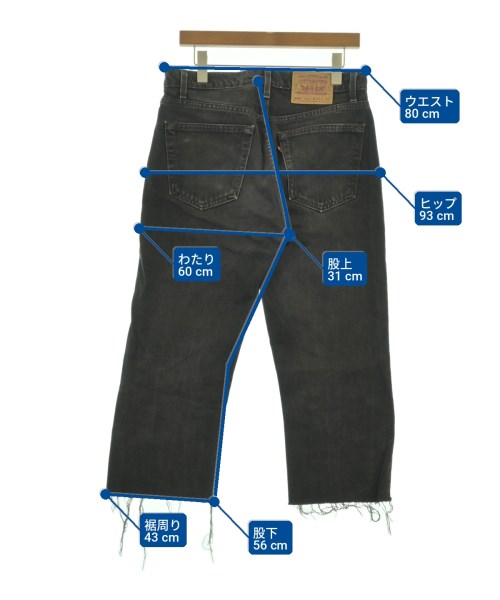 Levi's（リーバイス）デニムパンツ 黒 サイズ:32(L位) メンズ/2200705656276