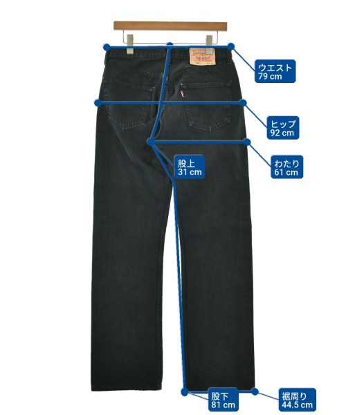 Levi's（リーバイス）デニムパンツ 黒 サイズ:33(L位) メンズ/2200660188058