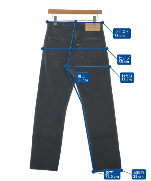 Levi's（リーバイス）デニムパンツ 黒 サイズ:30(M位) メンズ/2200663645022