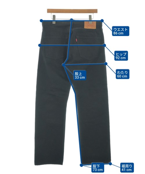 Levi's（リーバイス）デニムパンツ 黒 サイズ:33(L位) メンズ/2200667296053