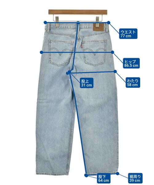 Levi's（リーバイス）デニムパンツ 青 サイズ:28(L位) レディース/2200667639027