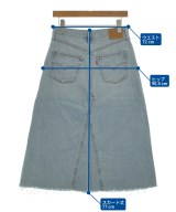 Levi's（リーバイス）ロング・マキシ丈スカート 青 サイズ:26(XXS位) レディース/2200667688025