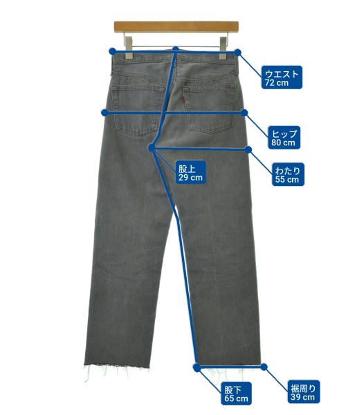 Levi's（リーバイス）デニムパンツ グレー サイズ:28(L位) レディース/2200725241032