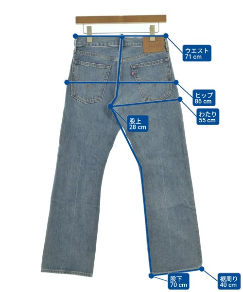 Levi's（リーバイス）デニムパンツ 青 サイズ:28(L位) レディース/2200727459039