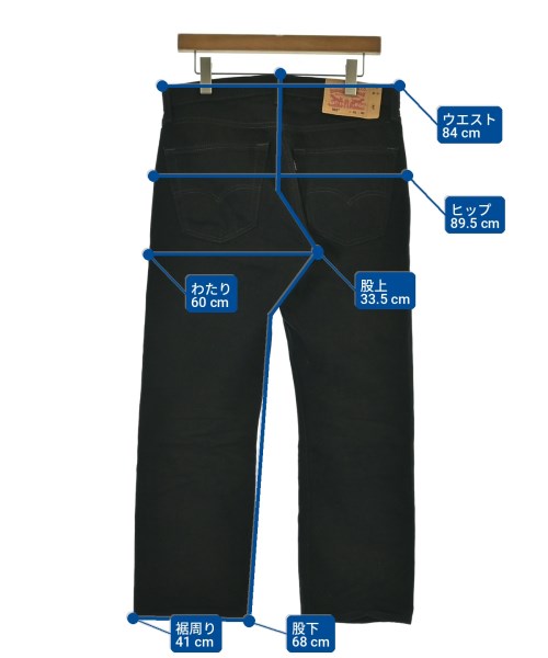 Levi's（リーバイス）デニムパンツ 黒 サイズ:31(M位) メンズ/2200724438068