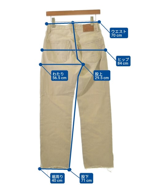 Levi's（リーバイス）デニムパンツ 茶 サイズ:25(M位) レディース/2200734855077