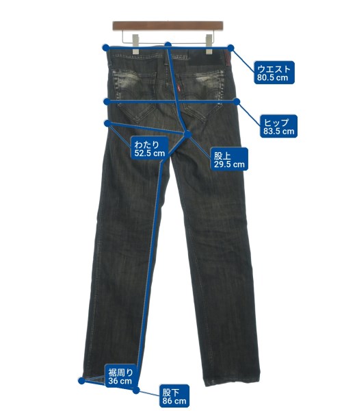 Levi's（リーバイス）デニムパンツ 黒 サイズ:30(M位) メンズ/2200728766365