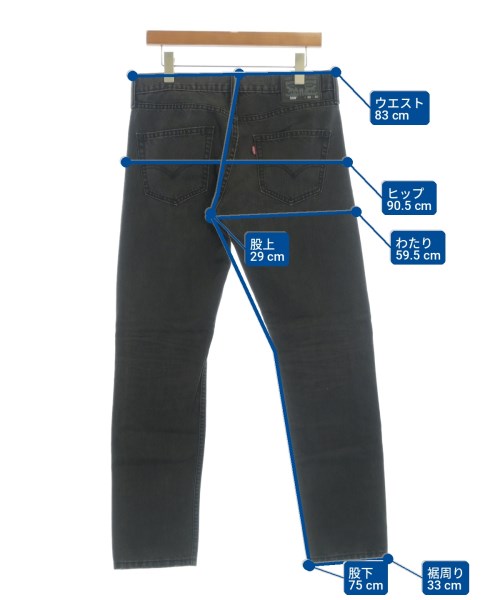 Levi's（リーバイス）デニムパンツ 黒 サイズ:30(M位) メンズ/2200721406176